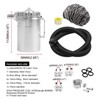 RULLINE Baffled Oil Catch Can Kit Reservoir Tank 400ml Oil