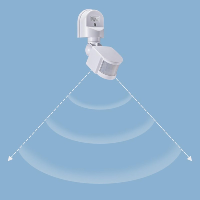 Clearhill 12V PIR Motion Detecto Sensor Switch,Wall Mounted,180° Detection Range,Waterproof,Automatic