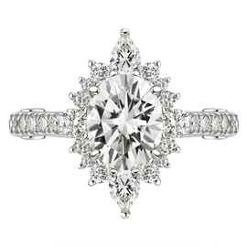 Wuziwen Vintage Engagement Rings for Women Oval Cut Cubic Zirconia Wedding Promise Ring for Her 925 Sterling Silver Solitaire Size 5