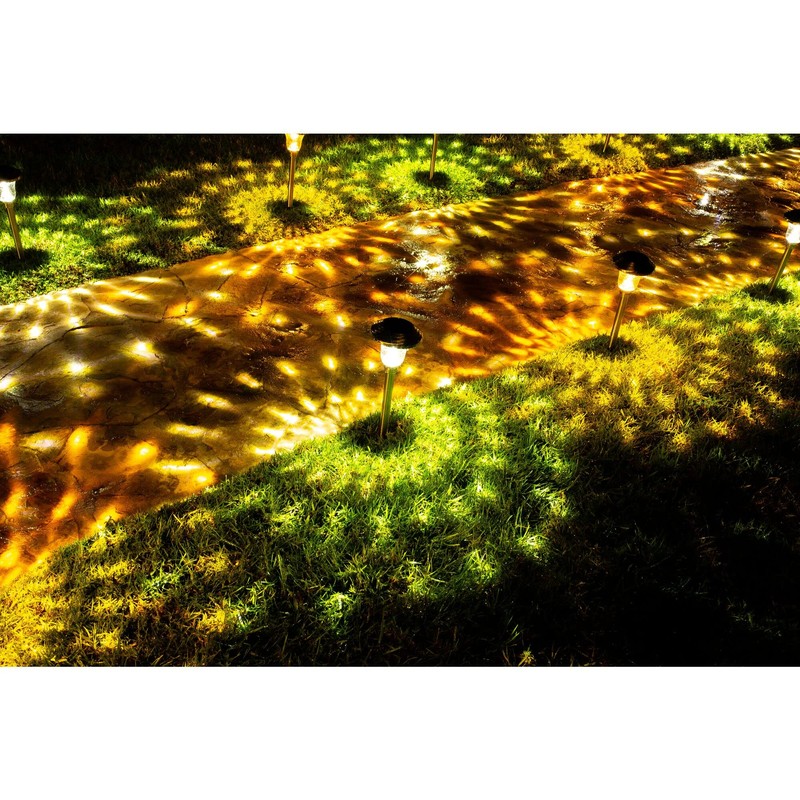 BLACK+DECKER Solar-Powered Outdoor Path Light - 8 Pack (BDSLPT8P)