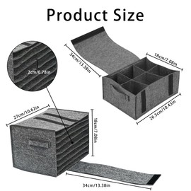RHHGHY 2 PCS Camping Storage Bag, Plate Storage Box, Caravan Plate Holder, Plate and Cup Storage, for Protecting Motorhome Cupboard Kitchen Cookware