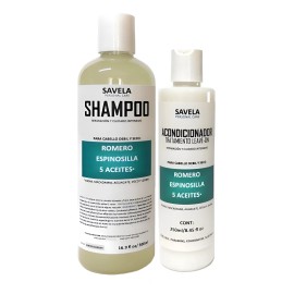 Shampoo Y Acondicionador Romero, Espinosilla Y 5 Aceites