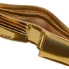 Golbe 91048 Rainbow Gold Italian Leather Bifold Wallet, gold