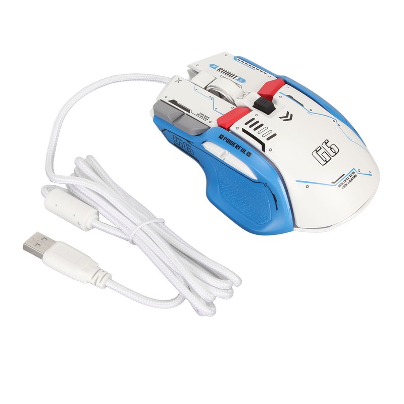 Wired Gaming Mouse 10 Button Macro Programmable 13 RGB Lighting