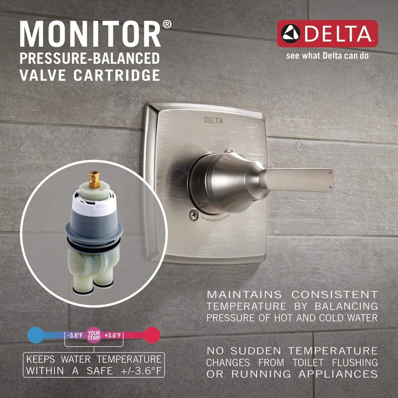 DELTA FAUCET T13422 Classic Tub & Shower, 10.00 x 7.00