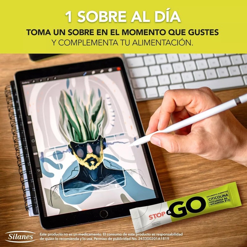 STOP&GO Suplemento Alimenticio con Citicolina + Vitamina B6 + Vitamina