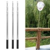 3Pcs 8mm Stainless Steel Harpoon Rod Diddle Net Stick Fishing