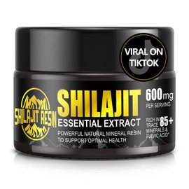 Shilajit Pure Himalayan Organic Shilajit Resin - Gold Grade 100% Shilajit Supplement - Natural Shilajit Resin with 85+ Trace Minerals & Fulvic Acid for Focus & Energy, Immunity, 50 Grams