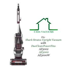 2+1 Filter + Soft Brushroll Kit Compatible with Shark Stratos Upright Vacuum with DuoClean PowerFins AZ3002 - AZ3000 - AZ3000W. Part Nos. XFFKAZ3000 XHFAZ3000 1539FC3000