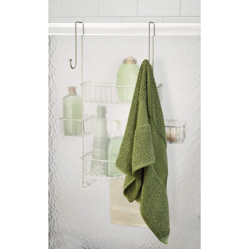 iDesign The Metalo Collection Over-The-Door Hanging Shower Caddy Organizer, 22.7"