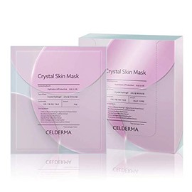 CELDERMA Máscara de piel de cristal [10 unidades] máscara de colágeno de hidrogel coreano para piel seca, máscara de cuidado de la piel facial Song...