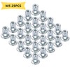 25 Pcs M5 Jack Nut Threaded Insert Petal Nuts Nutserts