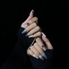 WhyNotNailIt Elegant Pearl and Chrome Handmade False Nails - 10