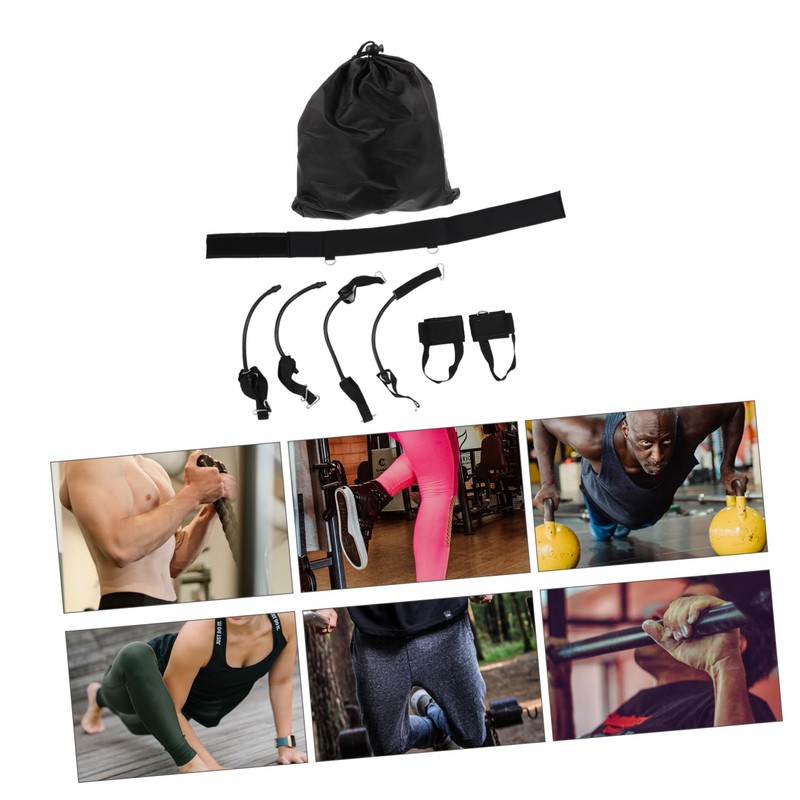 Kisangel 1set Vertical Jump Trainer Resistance Bands for Leg Strength