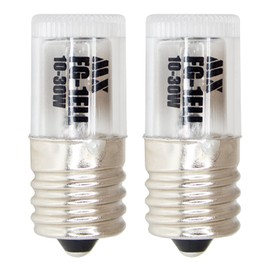 Approximately 3 times longer than conventional products, Long Lifespan, Glow Bulbs, E-shaped, FG-1E, 2-Pack x 5, 10-30W Base, E17 (Screw Type)
