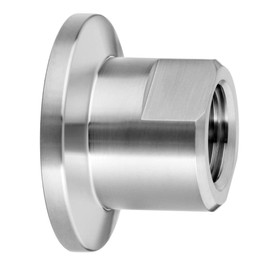 USA SEALING ZUSA-TF-VAC-12 Ultra-High Vacuum Fittings Female Adapter For Tube OD 1", 25 Trade Number, Quick-Clamp 1", NPT Female 1/4"