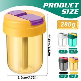 Olgaa 12 Pack Water Bottles Bulk for Kids With Straw 10 oz End of the Year Gifts for Students from Teacher Reusable Leak Portable Plastic Sports Summer Drink Water Bottles