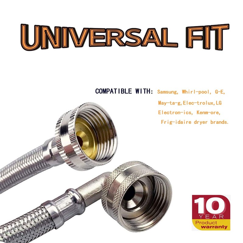 4 Ft Steam Dryer Hose Installation Kit - 90 Degree