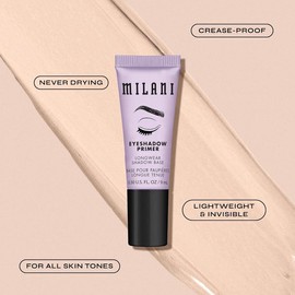 Milani Eyeshadow Primer - Nude, 0.3 Fl. Oz. LIGHTWEIGHT, INVISIBLE PRIMER, WORKS ON ALL SKIN TONES, VEGAN, CRUELTY-FREE BEAUTY