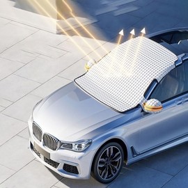 Car Sunshade, Snow Blocking, Antifreeze, Sun Protection, and Rainproof are Easy to Install to Resist Frost, Snow, Wind, and rain