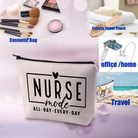 PXTIDY Nurse Mode Cosmetic Bag Nurse Life Gift Nurse Survival Kit Zipper Pouch Difference Maker Zipper Bag Gift to Nurse