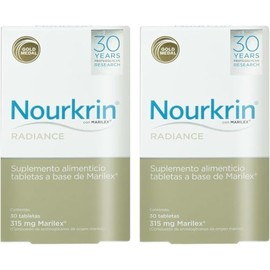 Nourkrin Radiance 30 tabs c/u Paquete 2 piezas | Tratamiento para canas y perdida de cabello ambos sexos
