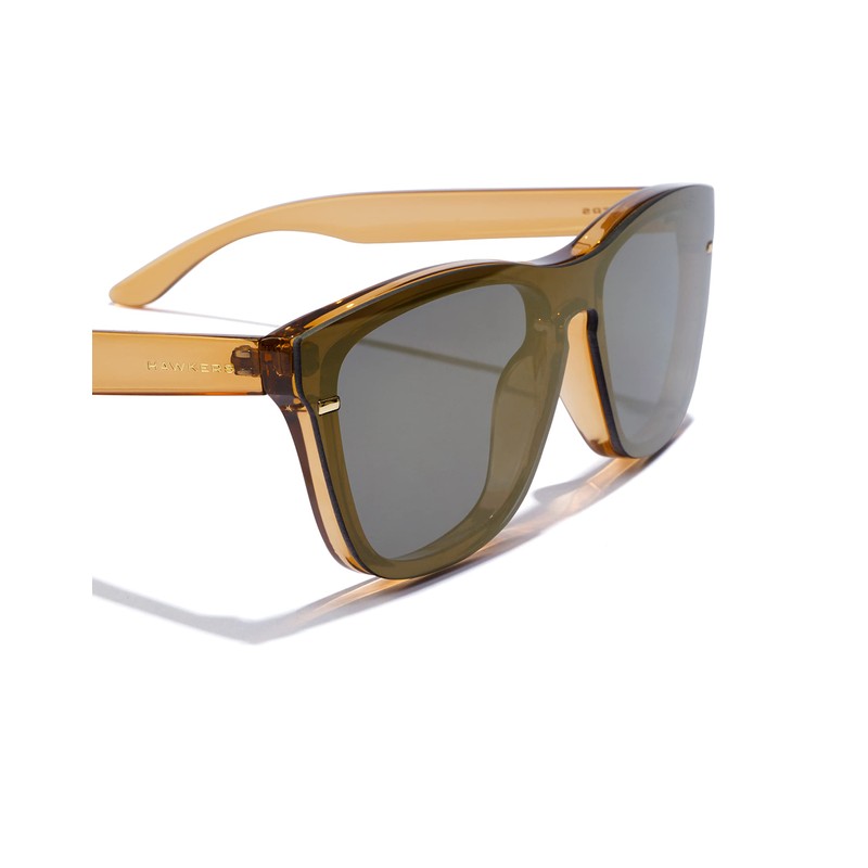 HAWKERS One Dream Sunglasses for Men and Women, Gold Polarised