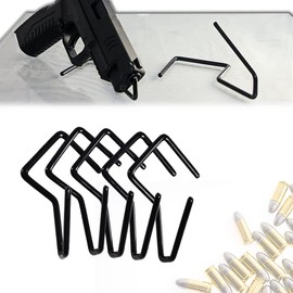 G-PLUS 5 Pack Free Stand Pistol Display Holder,Handgun Pistol Revolver Safe Storage Stand Display Holder Single Rack,Black Handgun Rack