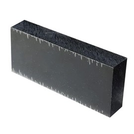 High-Density Polyethylene (HDPE) Plastic Block 1" Thick - 4" x 12" HDPE Plastic Sheet for Machining,Home Improvements,DIY Projects(Black 1 PCS)