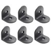 LC LICTOP 2 Inch Plastic L Corner Bracket, 6Pcs Black