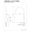 Kingston Brass KS8196NKL Nustudio Water Filtration Faucet, Polished Nickel, 11.13