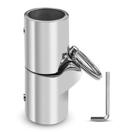 HZSIFU Boat Handrail Fitting -Folding Boat Pipe Connector, Marine Stainless Steel 316SS Swivel Coupling Tube Joint Connector for 1" (25MM) O.D.Tube/Pipe