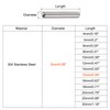sourcing map 20 Pieces 2 x 15 mm Dowel Pins