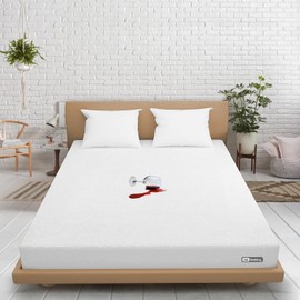 SGI bedding RV Bunk Mattress Protector 42X80 Truck Sleeper Super Soft Waterproof and Breathable Terry Cotton Mattress Protector for RV Bunks and Truck Sleepers-Perfectly Fitted up to 14" Deep -White