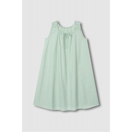 JAJU Soft Seersucker Sleeveless Pajama Dress_Mint