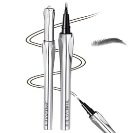BLUE LOVE 2 Prong Eyebrow Pen - Waterproof & Long-Lasting Microblading Makeup All-Day Wear, Natural Hair-Like Strokes for Women (Gray)