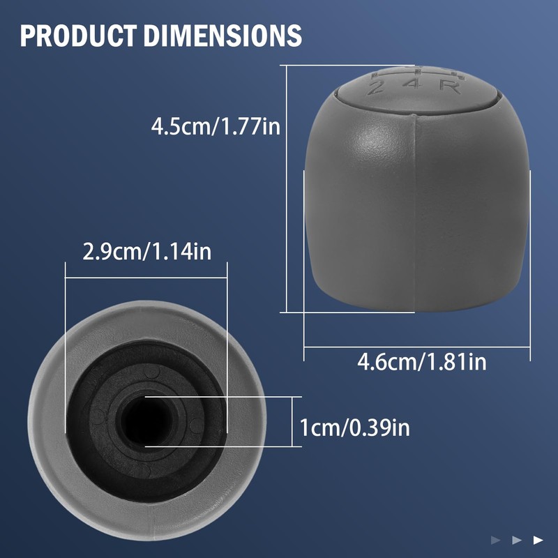 MangWany 5-speed gear knob kit suitable for Fiat Panda 169