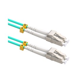 VANDESAIL Fiber Patch Cable LC to LC, Multi Mode Duplex OM3 10G Fiber Optical Cables Fiber Jumper Patch Cords LSZH 50/125µm -0.5M(1.64FT) 1 Pack