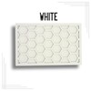 Nest Thermostat Decorative Wall Plate Honeycomb White, Brown Natural Hard