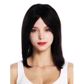 WIG ME UP - RJ-097-1B wig women's wig long bob shoulder length sleek parting black