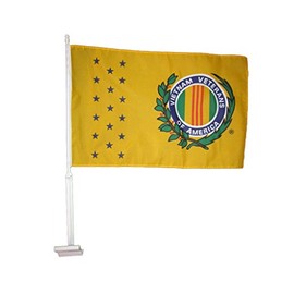 AES 12x18 Wholesale Lot 12 Vietnam Veterans Vet of America Car Vehicle 12"x18" Flag