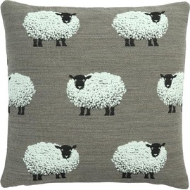Sander Cushion Cover Fluffy Gang Brown Size 40 x 40 cm