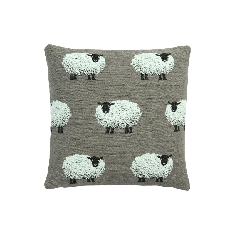 Sander Cushion Cover Fluffy Gang Brown Size 40 x 40