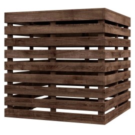 Outdoor Umbrella Base Storage Boxcolor: Brown, size: one size