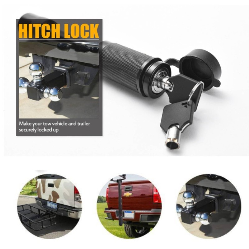 VORCOOL Trailer Lock Durable Practical Portable Trailer Accessories Anti-Theft Latch