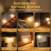 Guankai 3 Pack Motion Sensor Stair Light for Indoor, Battery