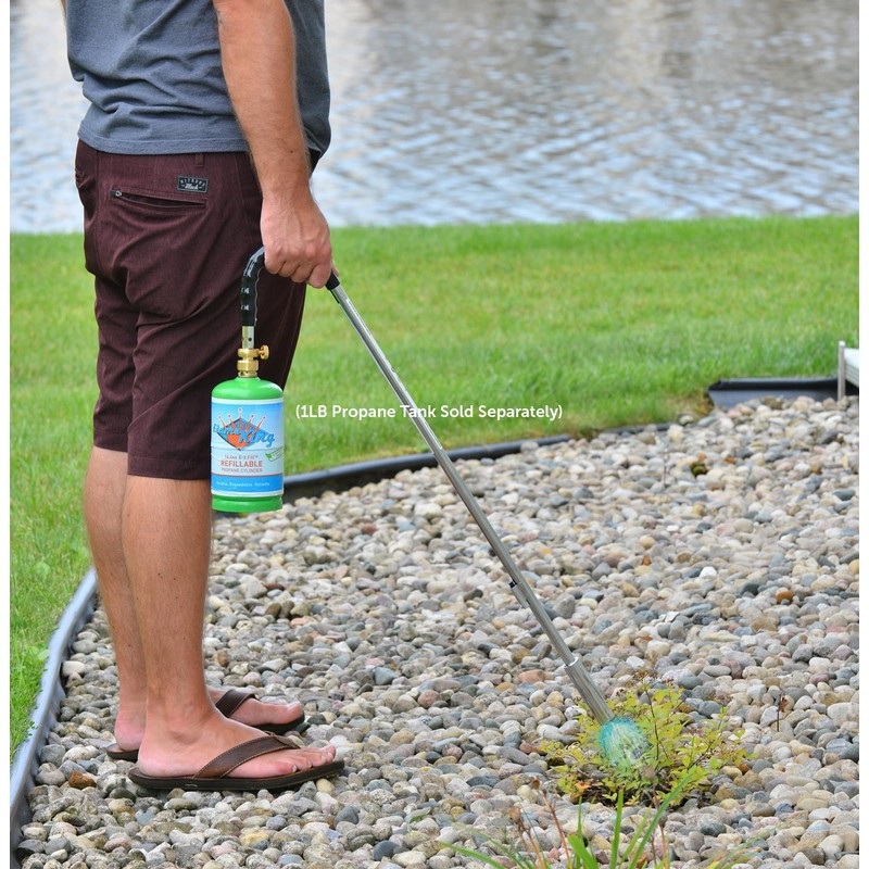 Flame King YSNPQ810CGA Propane Torch Weed Burner with Integrated Lighter,