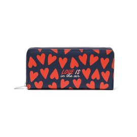 Legami Women's, Wallet, 20x10 cm, Heart Theme, with 3 Compartments, 12 Card, 2 Larger Banknotes Pockets and a Zip Coin Purse, One Size