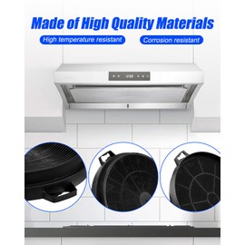 QAGGUM Carbon Charcoal Filter Fit for Zline AKDY MCBON SOONYE Range Hoods, Range Hood Filter Replace CF01 CF001 CF0003 CF0006 IE71, 4Pcs