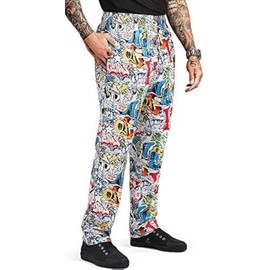 ChefUniforms.com Men's Graffiti Print Baggy Chef Pant (2X)